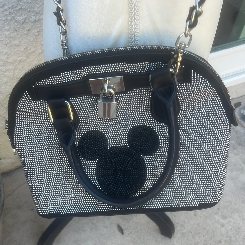 Disney X Aldo Rhinstone Mickey Mouse Chainlink Crossbody Purse